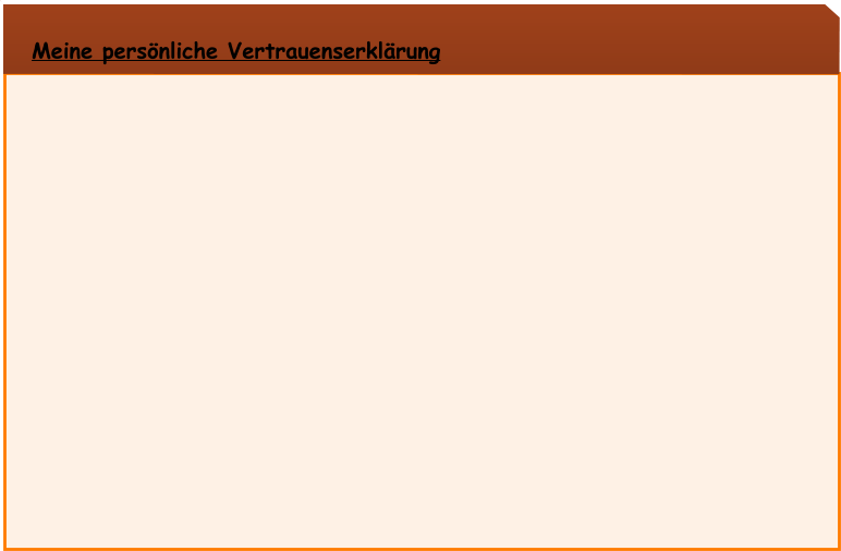 Meine persnliche Vertrauenserklrung
